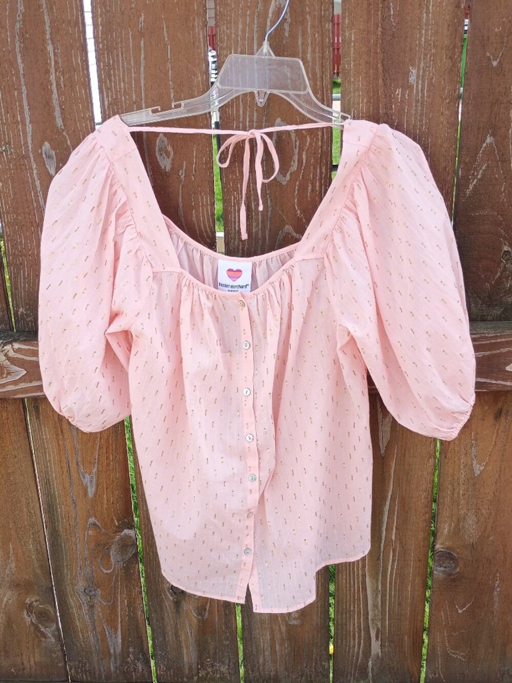 Hester & Orchard Peasant Top Sz. L NWT